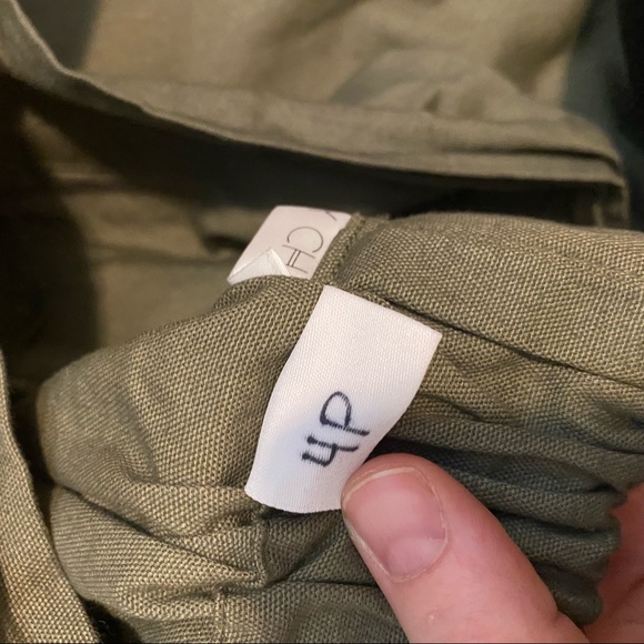 Only Child Dune Pant in olive cotton - Picture 5 of 6